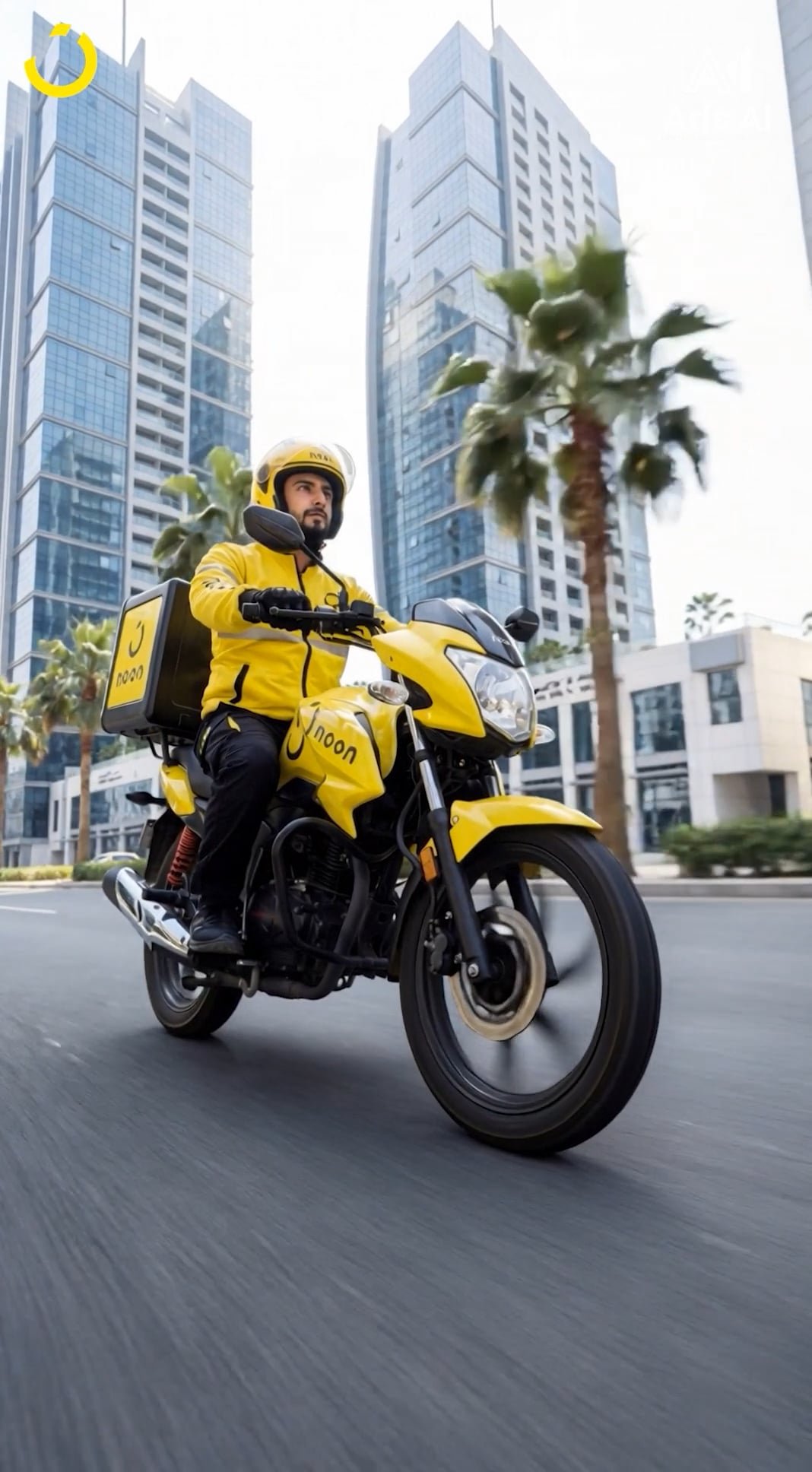 Order on Noon – Fast Delivery AI Ad Concept